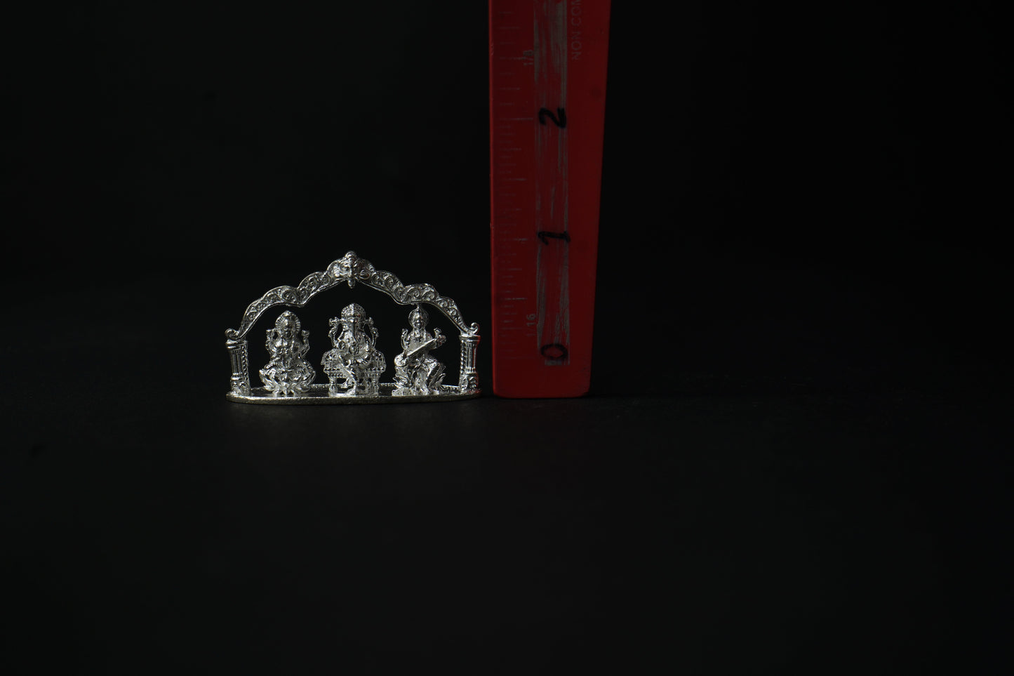 Pure Silver Lakshmi Ganesh Saraswathi Idol