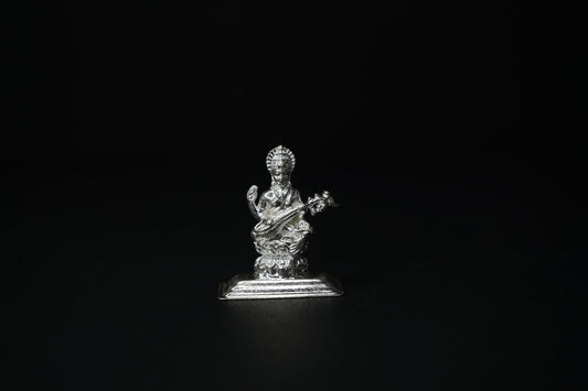 Pure Silver Saraswathi Idol 19.22 grams - PUSHMYCART