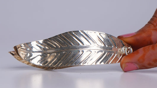 Pure Silver Banana Leaf