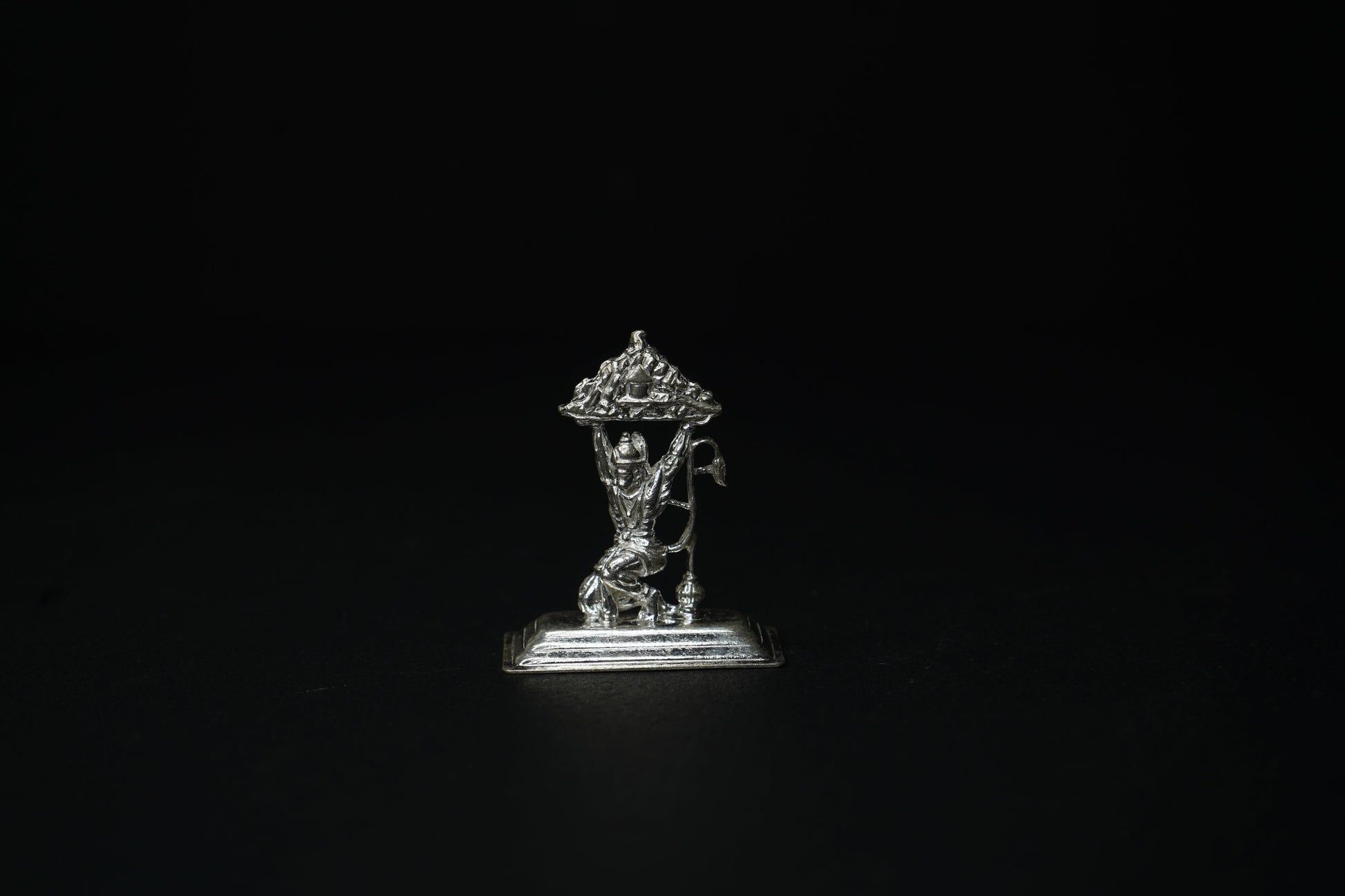 Pure Silver Ram Bhakt Hanuman Idol