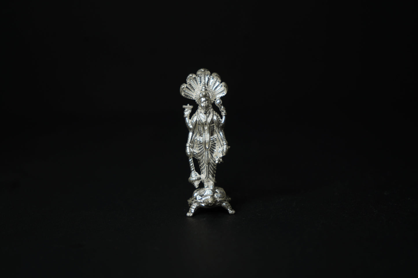 Pure Silver Vishnu Murthy Idol 52.15 grams - PUSHMYCART