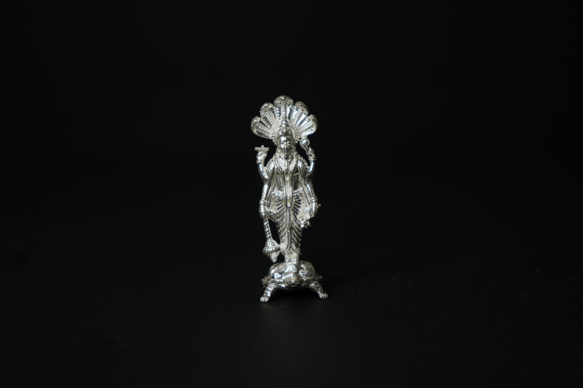 Pure Silver Vishnu Murthy Idol 52.15 grams - PUSHMYCART