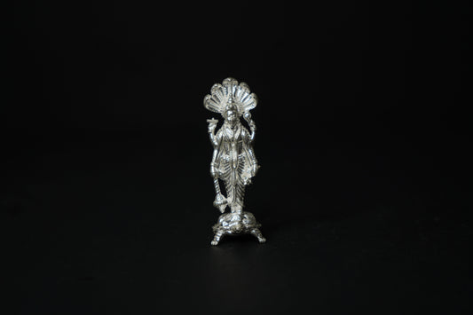 Pure Silver Vishnu Murthy Idol 52.15 grams - PUSHMYCART