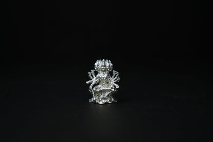 Pure Silver Gayathri Devi Murthy Idol 46.78 grams - PUSHMYCART