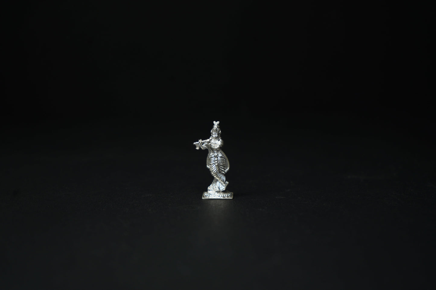 Pure Silver Krishna Ji Idol 12.15 grams - PUSHMYCART