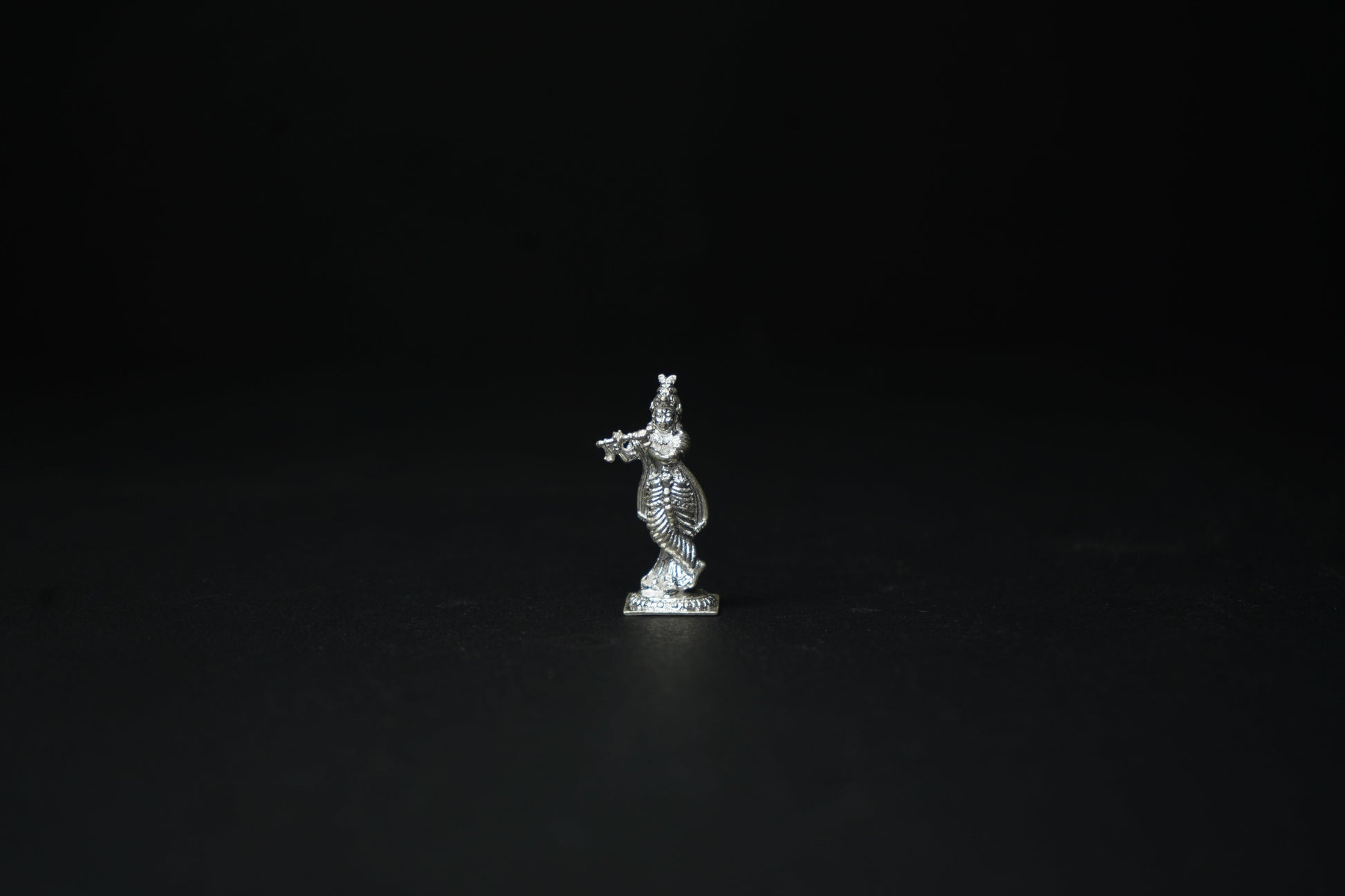 Pure Silver Krishna Ji Idol 12.15 grams - PUSHMYCART