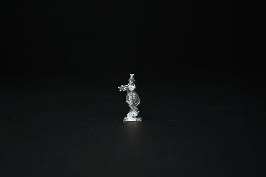 Pure Silver Krishna Ji Idol 12.15 grams - PUSHMYCART