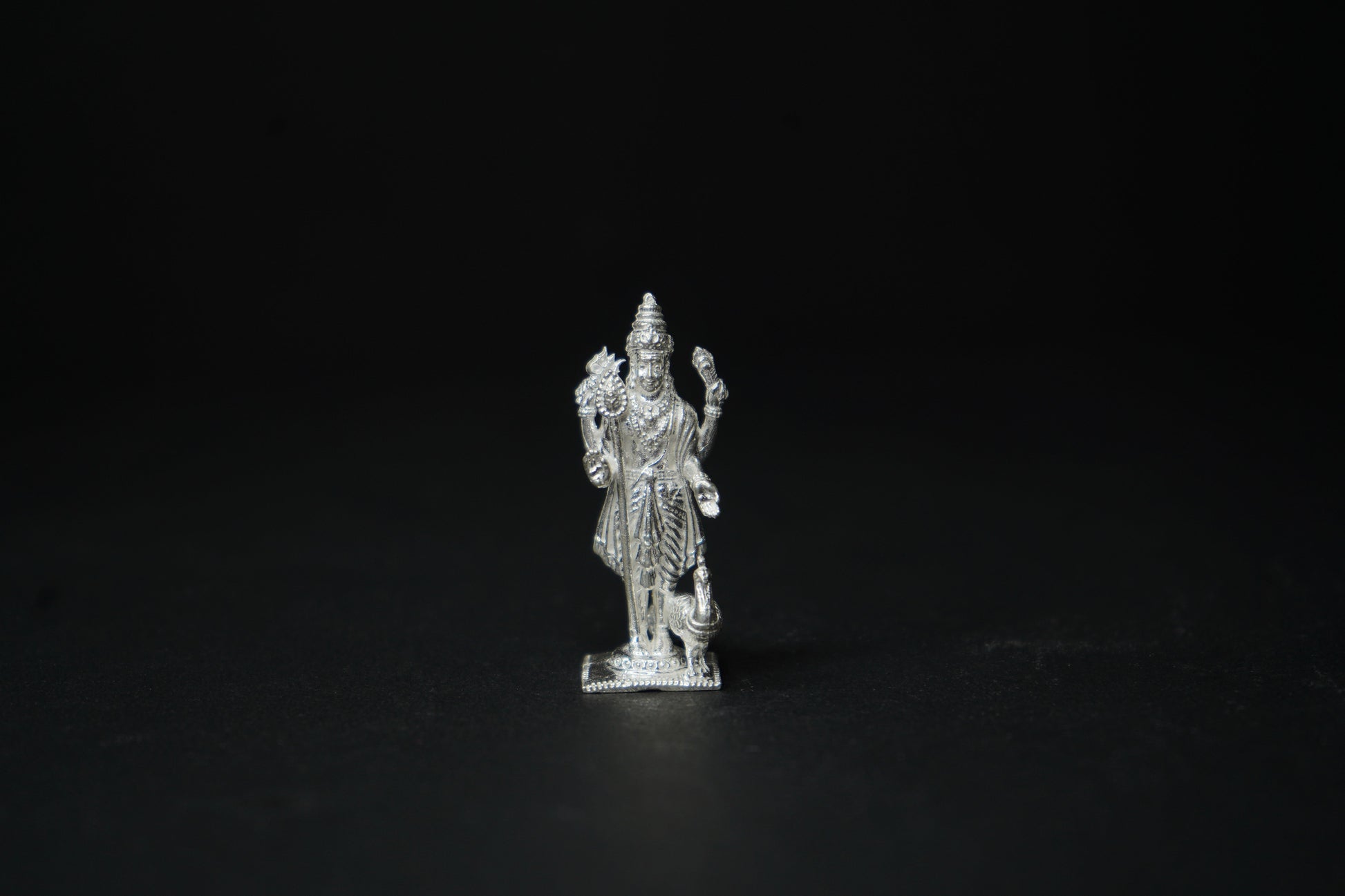 Pure Silver Lord Murugan Idol 29.46 grams - PUSHMYCART