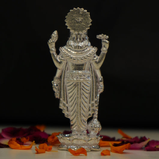 Satyanarayana Swamy | Vishnu Murti Idol In Pure Silver
