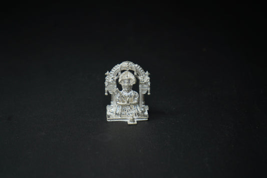 Pure Silver Swamy Ramanuja With Snakes On Head 57.35g - PUSHMYCART