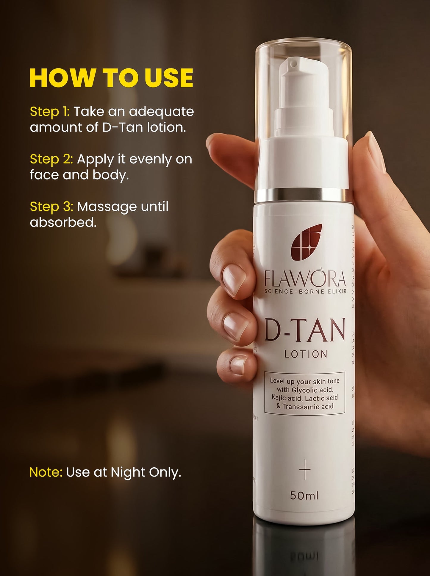 Flawora D Tan Lotion