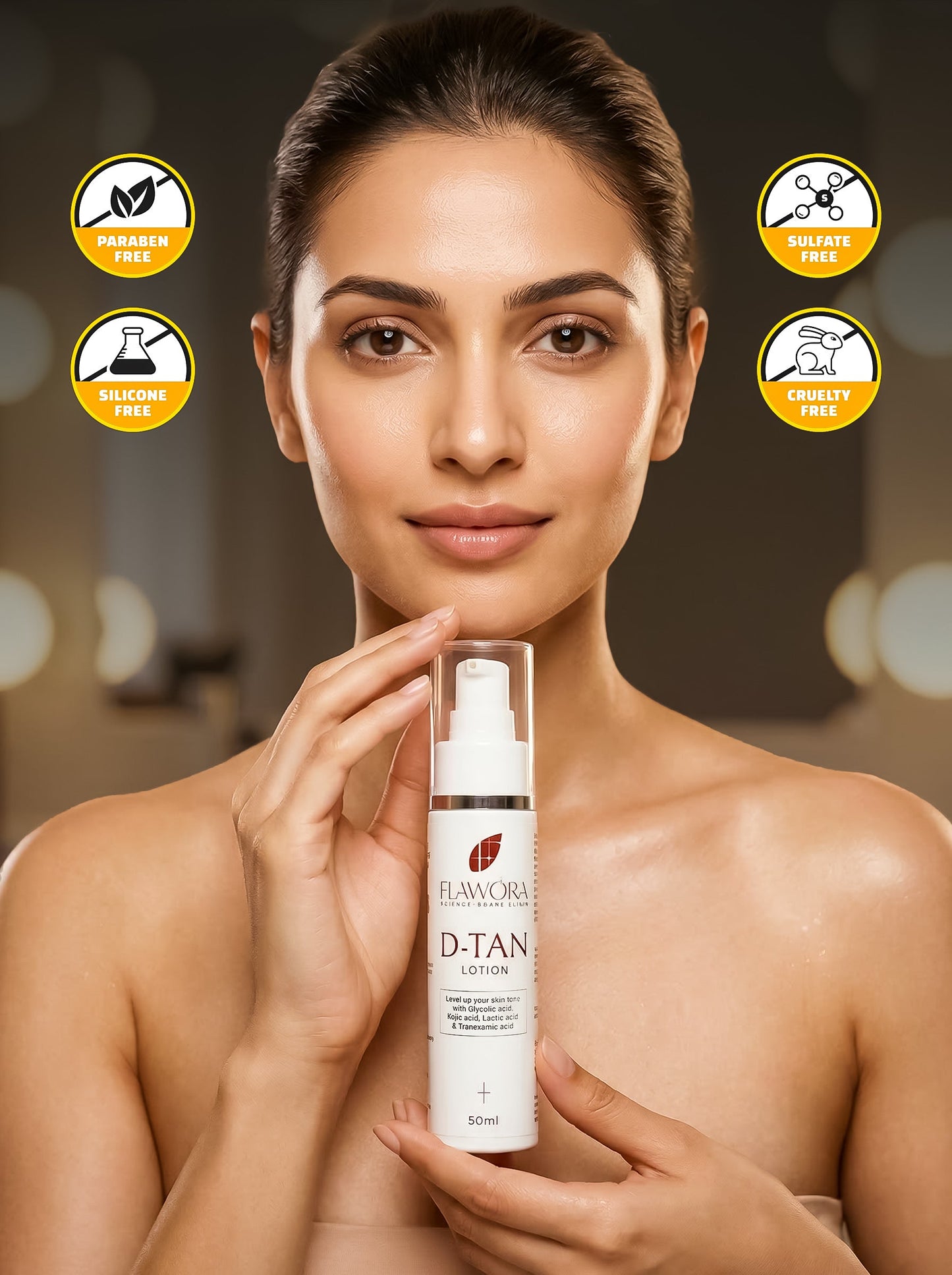 Flawora D Tan Lotion