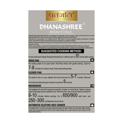 Patanjali Dhanshree Basmati