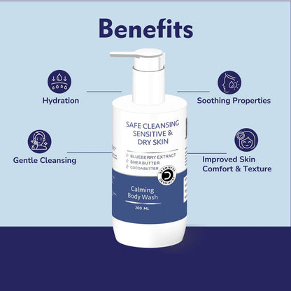 Dermistry Body Wash for Dry Skin | Hydrating Daily Cleanse Formula