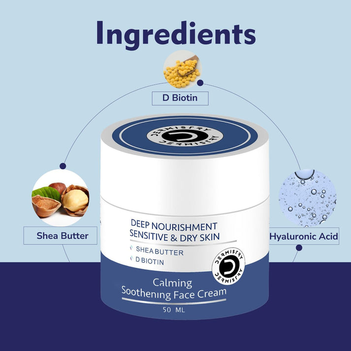 Dermistry Face Cream for Sensitive, Dry Skin | Gentle Daily Care