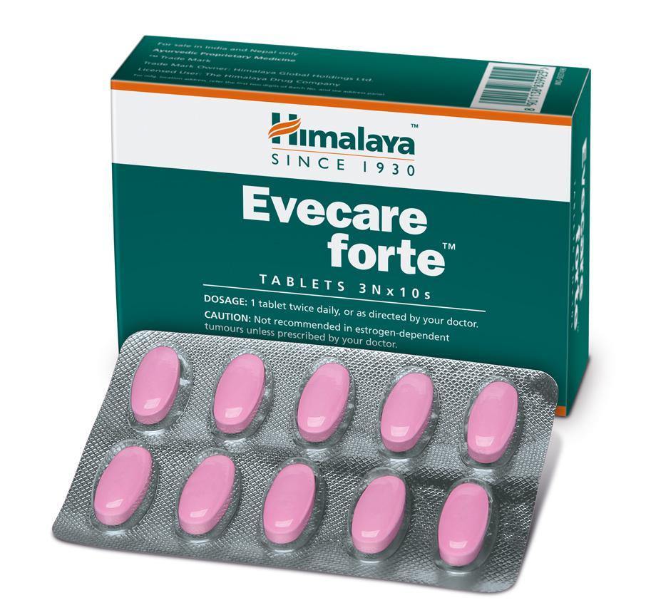 Himalaya Evecare Forte Tablet strip of 10 tablets - PUSHMYCART