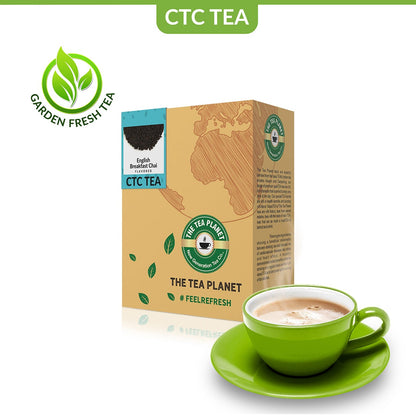 The Tea Planet English Breakfast Chai Flavored CTC Tea