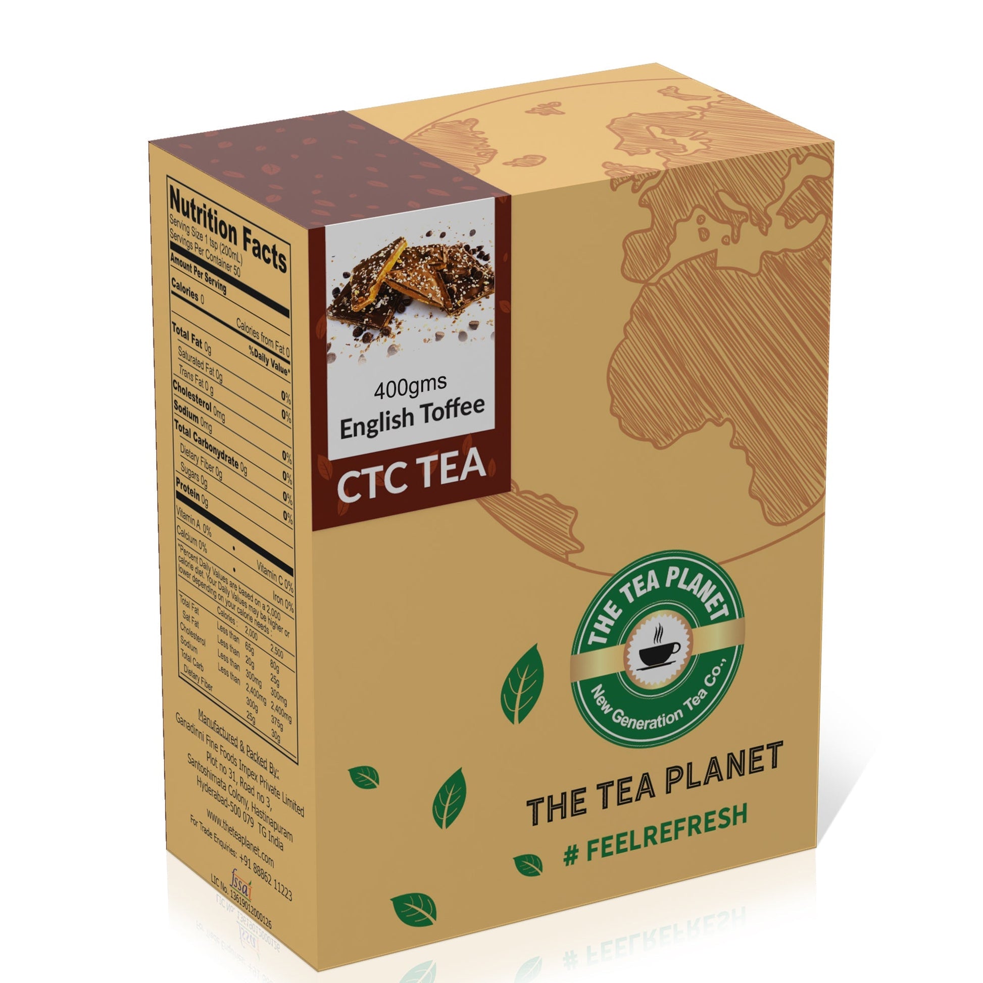 The Tea Planet English Toffee Flavored CTC Tea