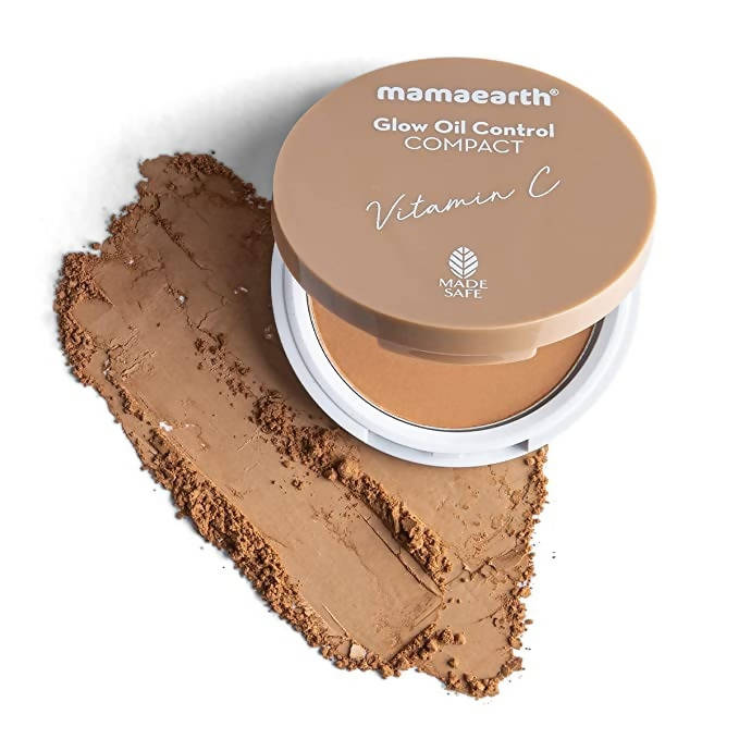 Mamaearth Glow Oil Control Compact With SPF 30 |Almond Glow