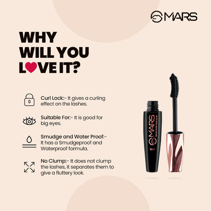 Mars Smudge & Water Proof Mascara | Fabulash Mascara