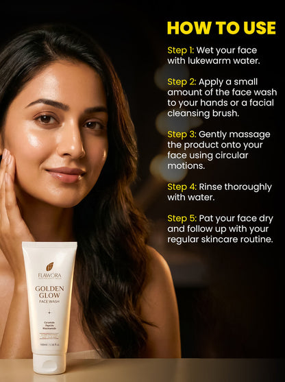 Flawora Golden Glow Facewash