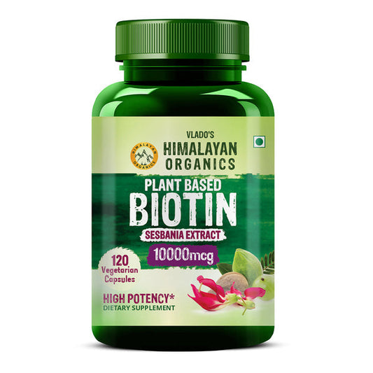 Himalayan Organics Plant Based Biotin 10000mcg Capsules
