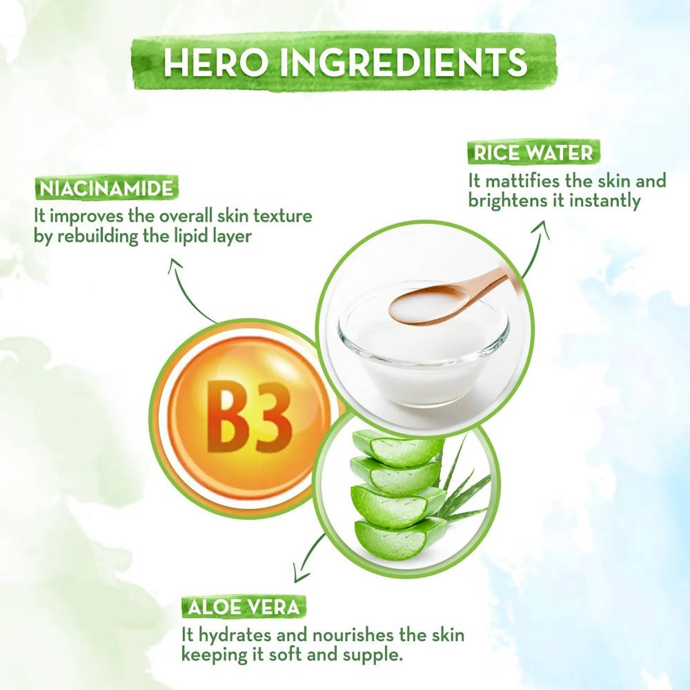 Mamaearth Rice Oil|Free Face Moisturizer With Rice Water and Niacinamide