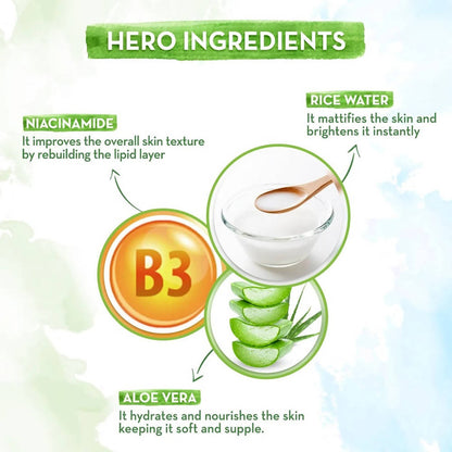 Mamaearth Rice Oil|Free Face Moisturizer With Rice Water and Niacinamide