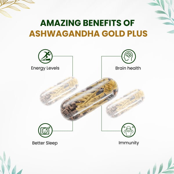 Himalayan Organics Ashwagandha Gold+ Capsules
