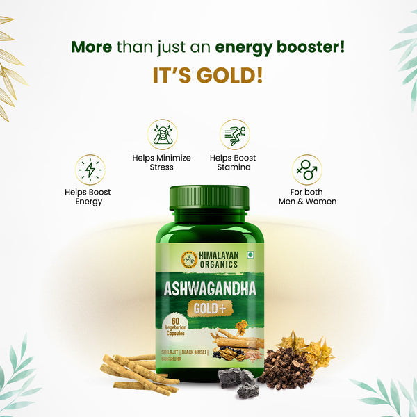 Himalayan Organics Ashwagandha Gold+ Capsules