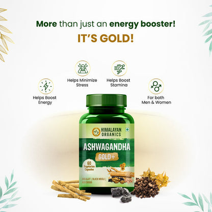 Himalayan Organics Ashwagandha Gold+ Capsules