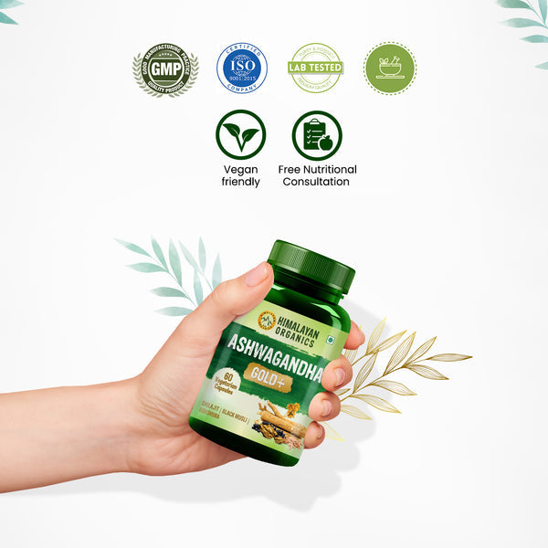 Himalayan Organics Ashwagandha Gold+ Capsules