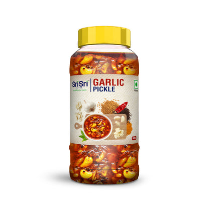 Sri Sri Tattva Garlic Pickle 500g - PUSHMYCART