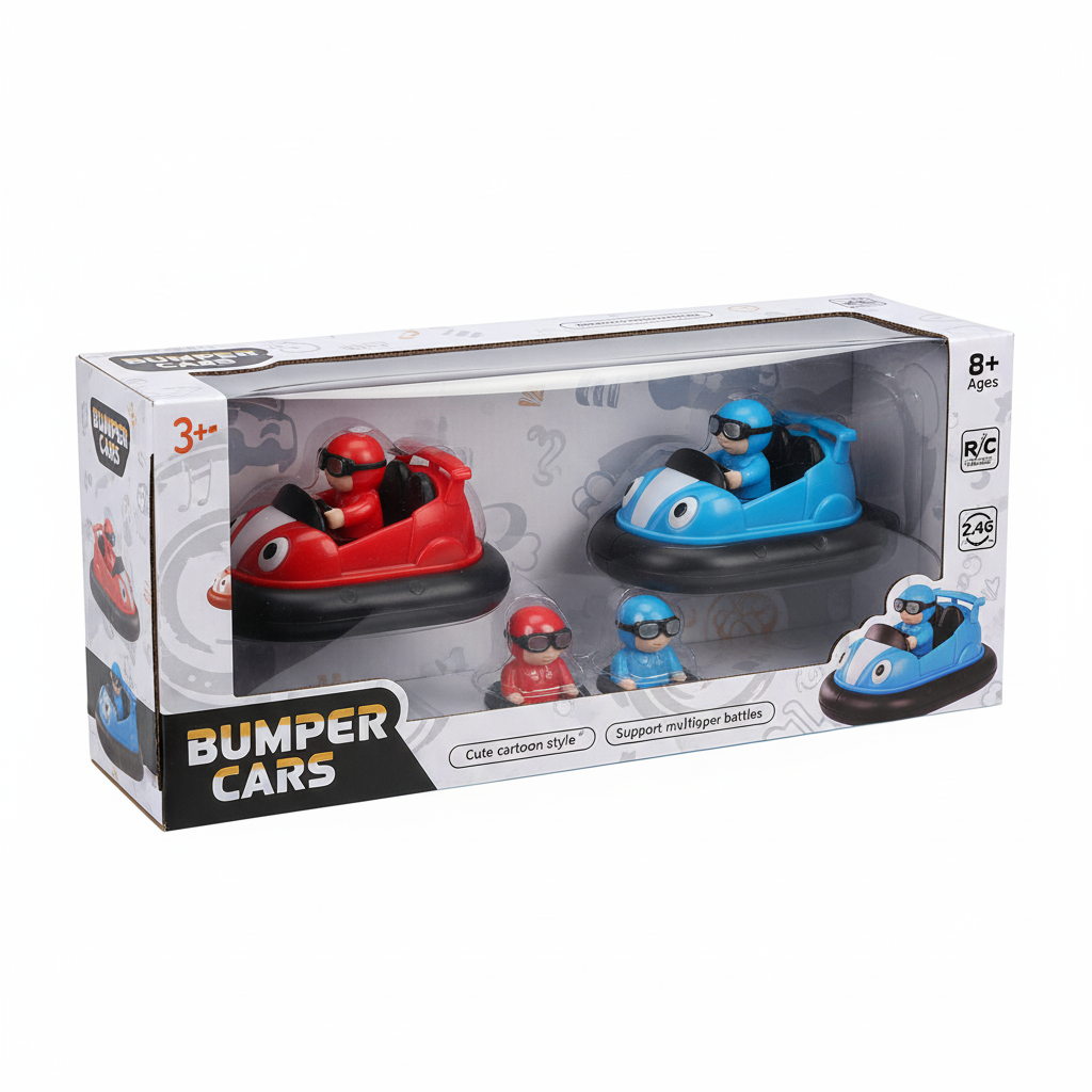 RC Bumper Cars Set (2-Pack) - 2.4 GHz Multiplayer Battle Game