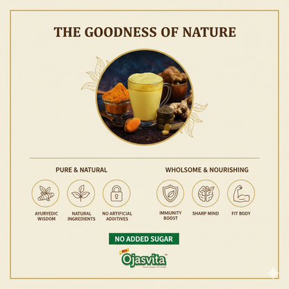 Sri Sri Tattva Golden Spiced Latte Ojasvita with Turmeric, Pepper and Ginger