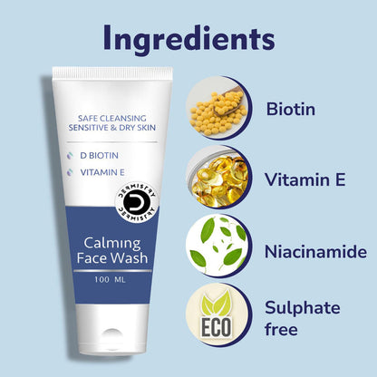 Dermistry Face Wash for Dry Skin | Gentle Daily Cleanser Formula