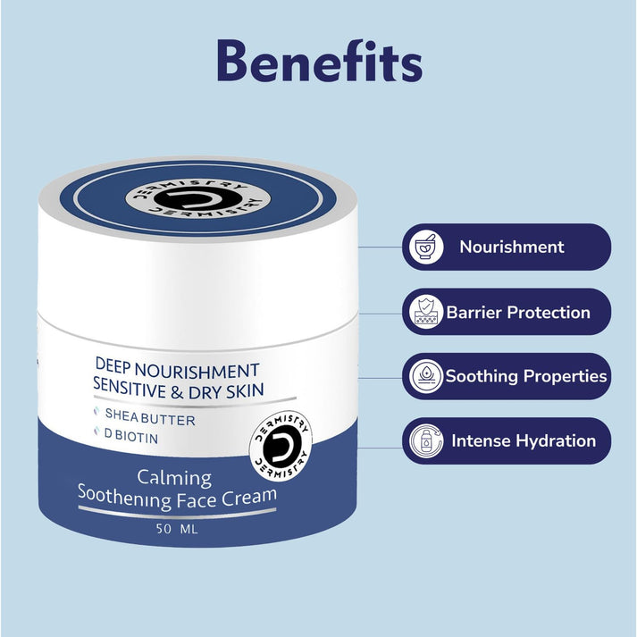 Dermistry Face Cream for Sensitive, Dry Skin | Gentle Daily Care