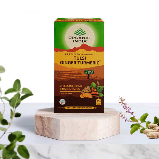 Organic India Tulsi Ginger Turmeric Tea