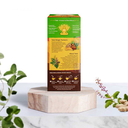 Organic India Tulsi Ginger Turmeric Tea - PUSHMYCART
