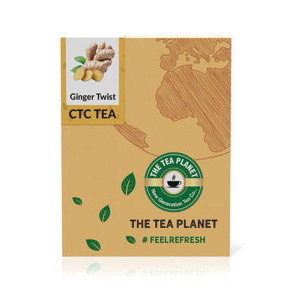 The Tea Planet Ginger Twist Flavored CTC Tea