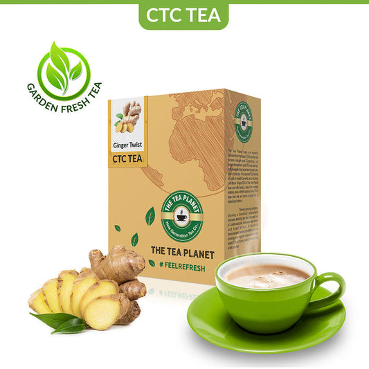 The Tea Planet Ginger Twist Flavored CTC Tea