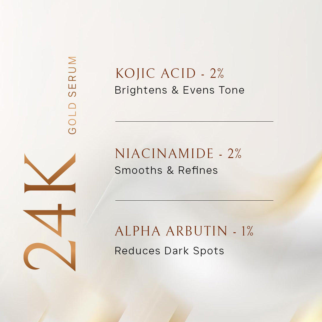 Flawora 24K Skin Brightening Gold Serum