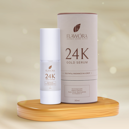 Flawora 24K Skin Brightening Gold Serum