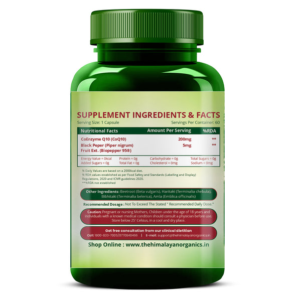 Himalayan Organics Heart Care CoQ10 Tablets