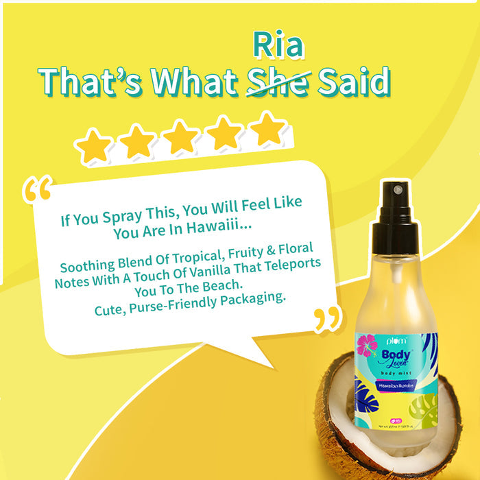 Plum Hawaiian Rumba Body Mist by BodyLovin