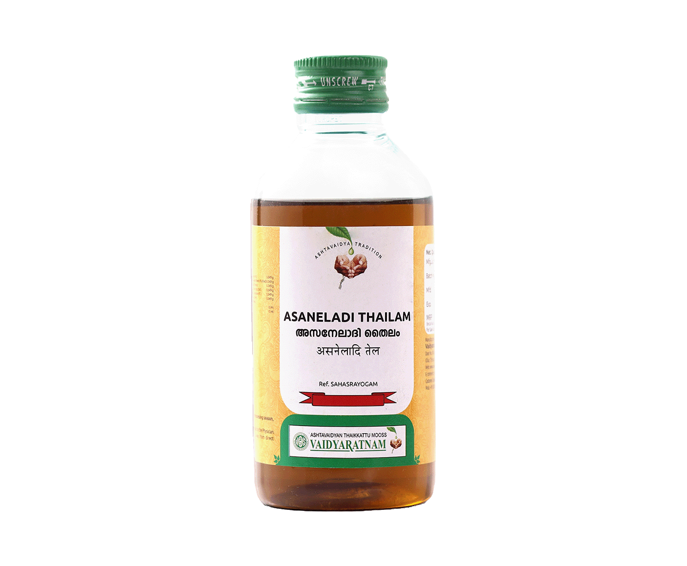 Vaidyaratnam Asaneladi Oil