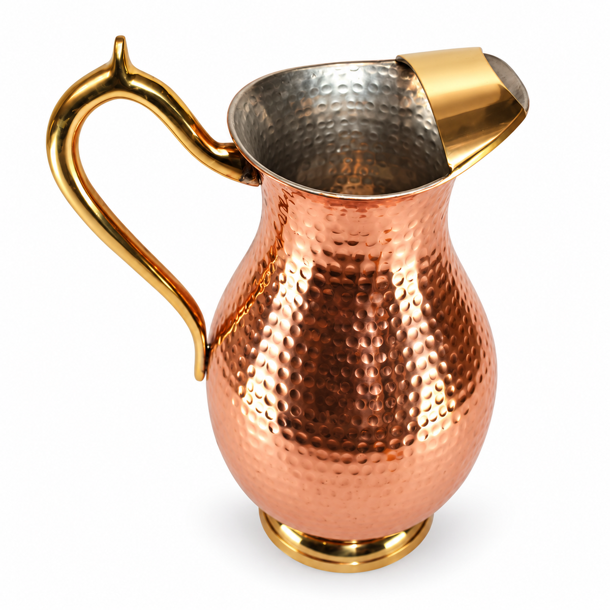 Pure Copper Vintage | Antique Style Curved Copper Jug 960g