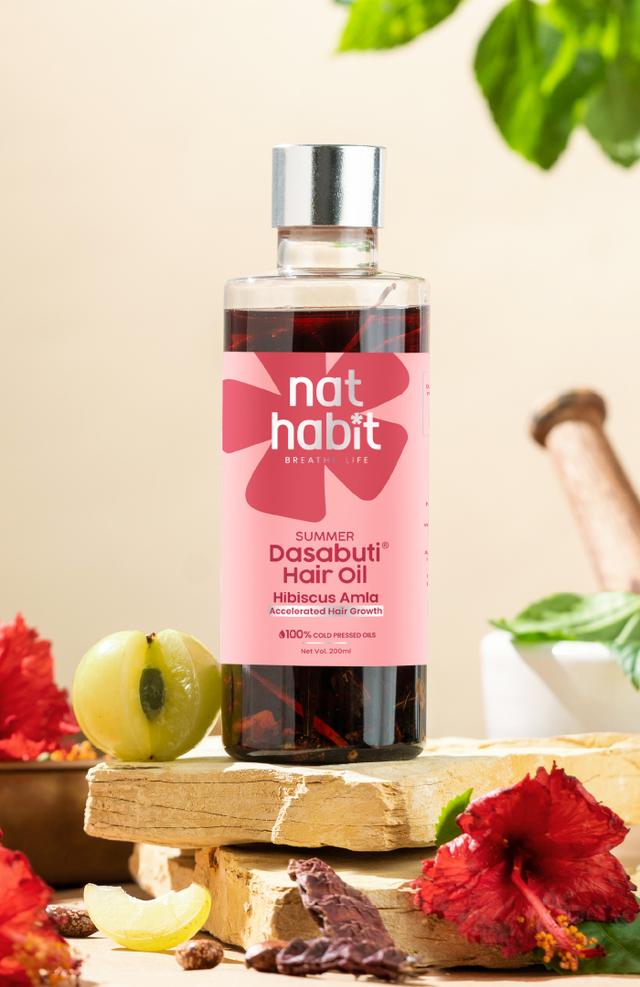 Nat Habit Hibiscus Dasabuti Summer Amla Hair Oil