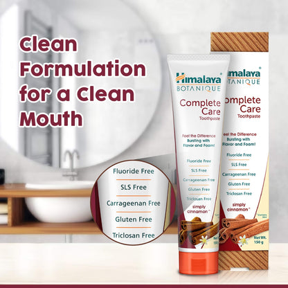 Himalaya Botanique Complete Care Toothpaste |Simply Cinnamon - PUSHMYCART