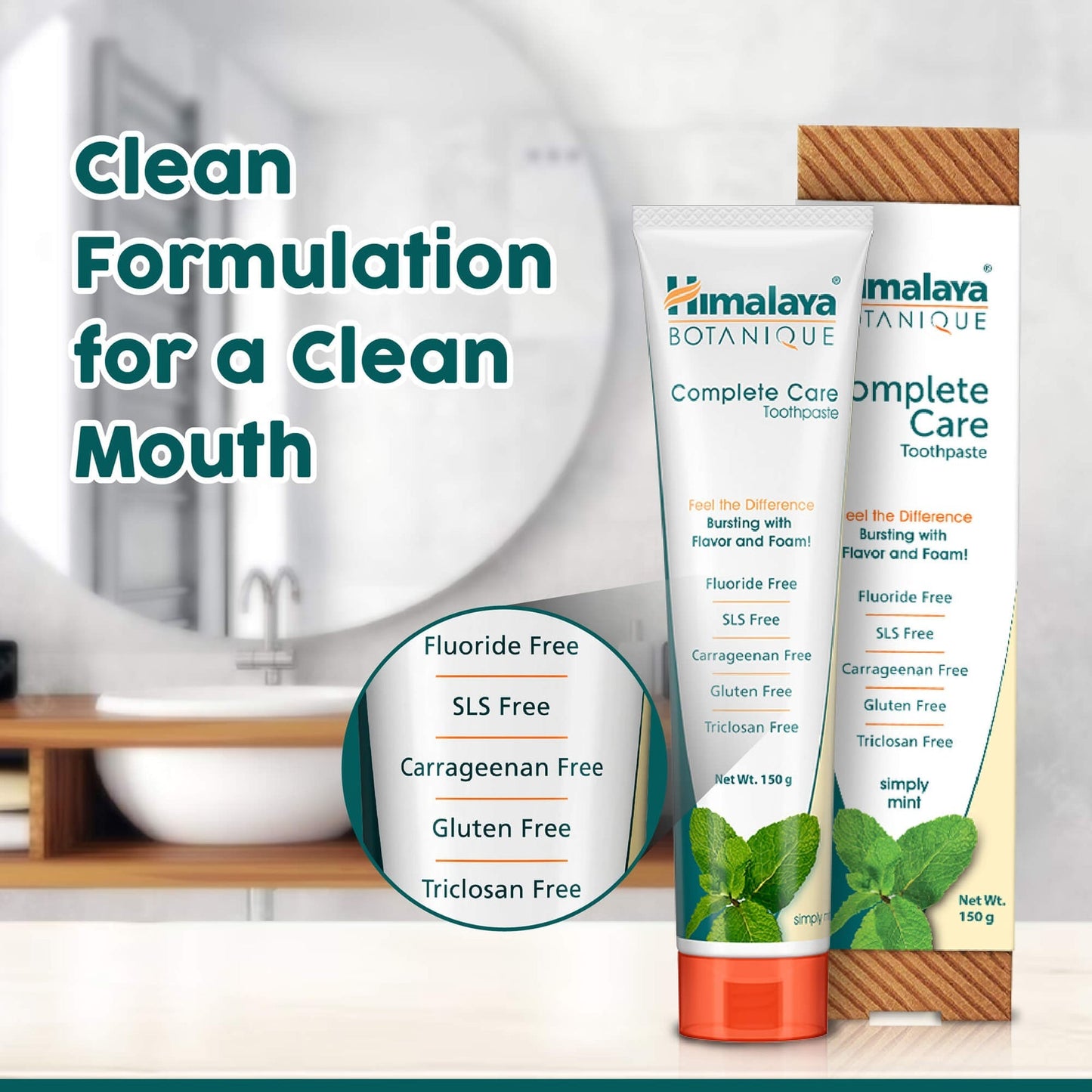 Himalaya Botanique Complete Care Toothpaste |Simply Mint - PUSHMYCART